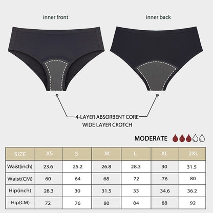 Seamless Black Period Underwear