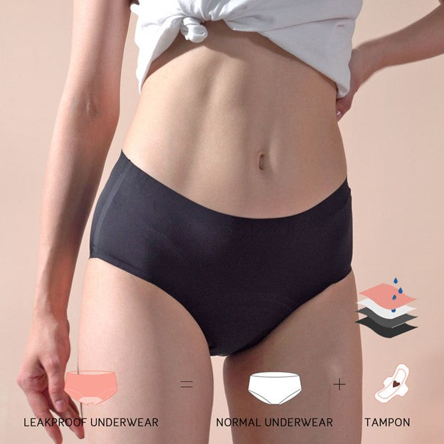 Seamless Black Period Underwear